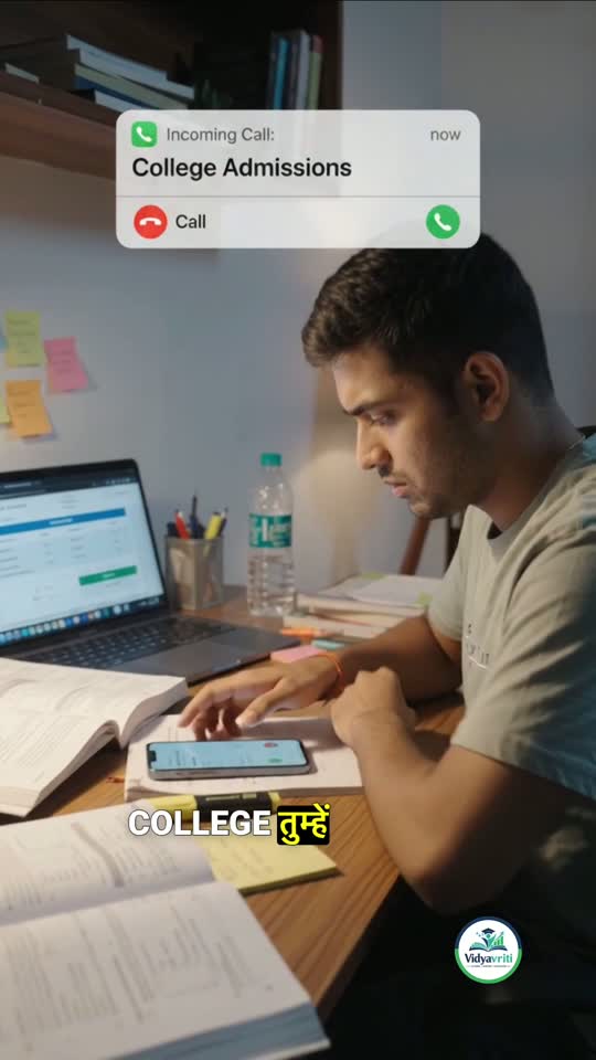 Student receiving a college admissions call in a MAT campaign video
